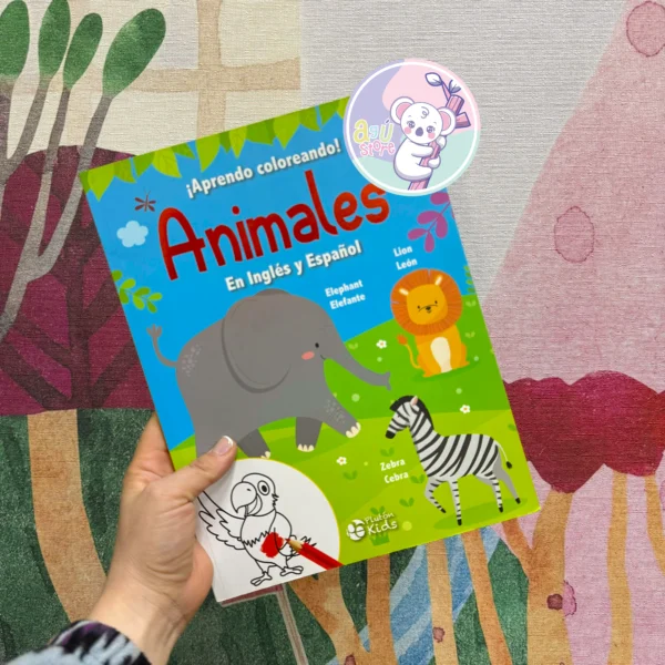 Colorea animales (inglés y español)