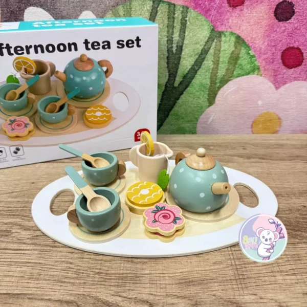 Set de té madera