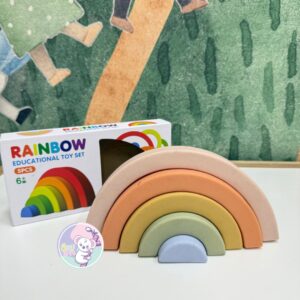 Arcoíris montessori silicona