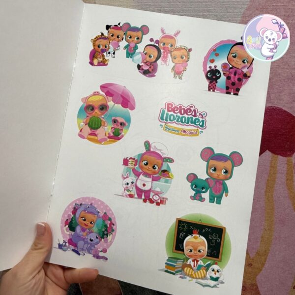 Bebés llorones; pinta y pega - Imagen 2