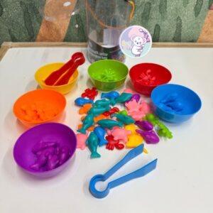 Balde clasificación de colores; océano
