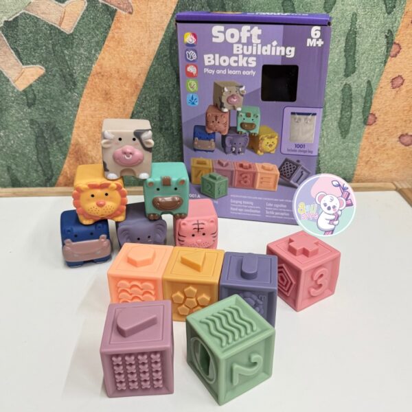 Set de cubos soft apilables