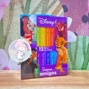 Mini biblioteca 12 libros disney mejores amigos