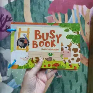 Libro de actividades con velcro; granja