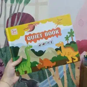 Libro velcro grande; dinosaurios