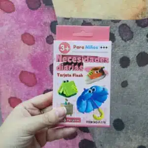 Flash cards; necesidades diarias